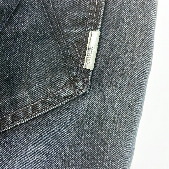 Mother High Waist Denim Mini Skirt in Twilight Whispers. Size 30. - Picture 9 of 12